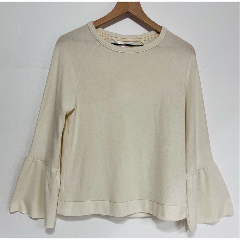 LC Lauren Conrad Cream Bell Sleeve Sweater  NWT   Size M